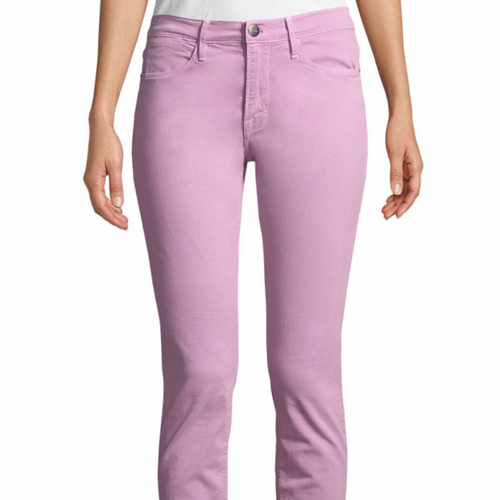 Frame Purple Le HIgh Skinny Stretch-Twill Jeans